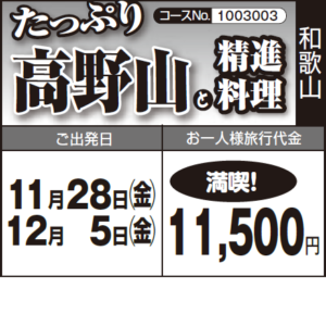 《満喫！》たっぷり『高野山』と『精進料理』