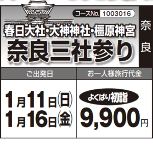 《よくばり初詣》春日大社・大神神社・橿原神宮『奈良三社参り』