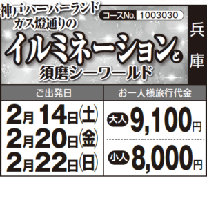 《きらきら》神戸ハーバーランドガス燈通りの『イルミネーション』と『須磨シーワールド』