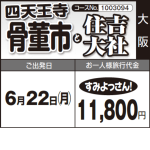 《すみよっさん!》『四天王寺 骨董市』と『住吉大社』