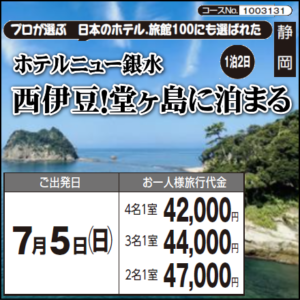 《１泊２日》プロが選ぶ　日本のホテル.旅館100にも選ばれた『ホテルニュー銀水西伊豆！堂ヶ島に泊まる』