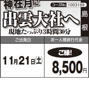 《ご縁!》神在月に『出雲大社へ』現地たっぷり3時間30分