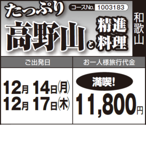 《満喫！》たっぷり『高野山』と『精進料理』